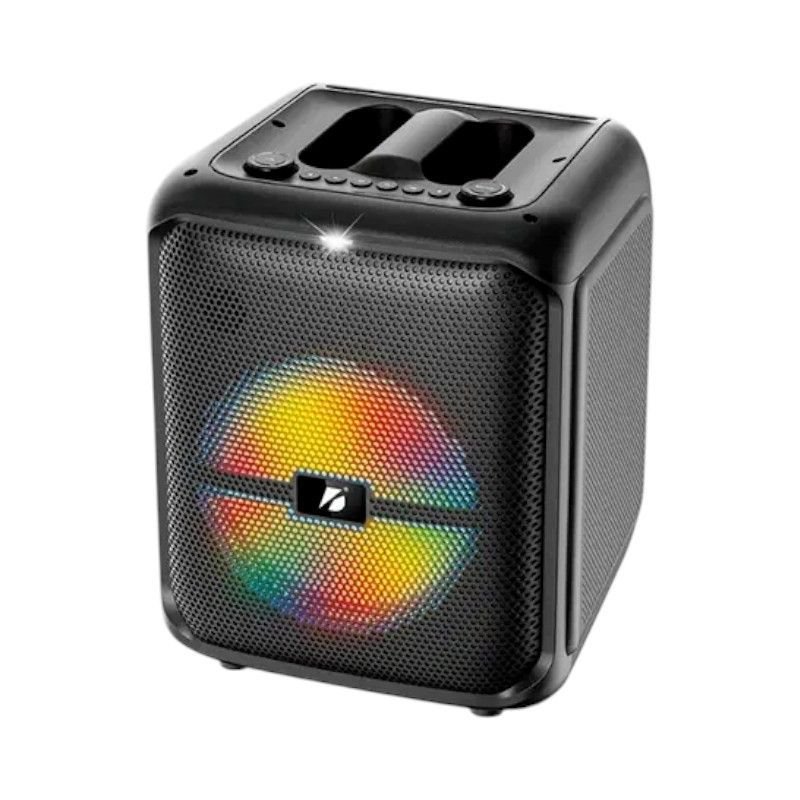 Portable subwoofer speaker with 2 Karaoke microphones - BTS-1740 - 717400
