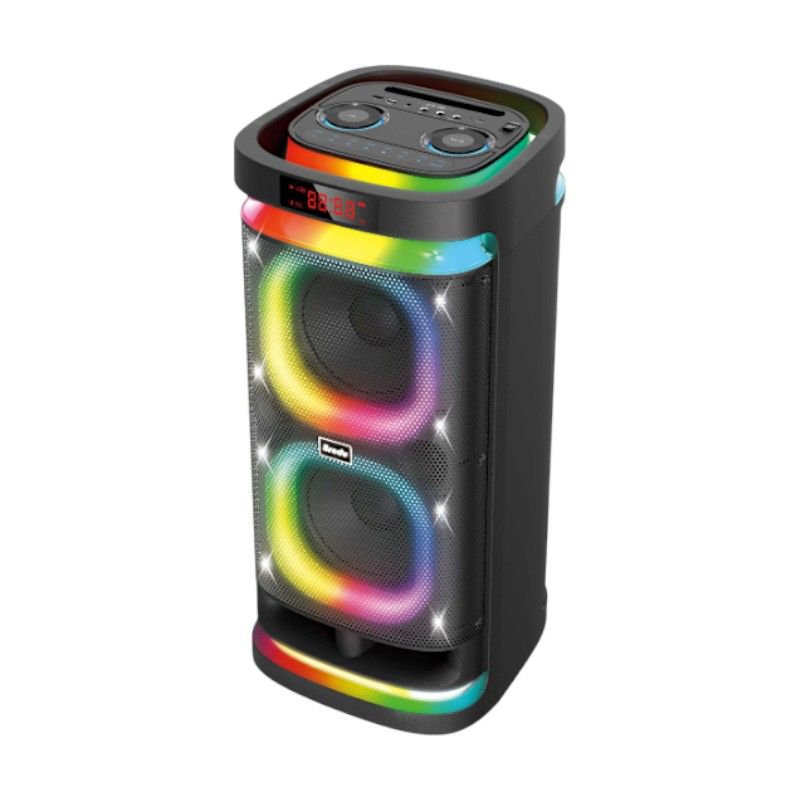 Portable subwoofer speaker with 2 Karaoke microphones - BTS-1990 - 719909