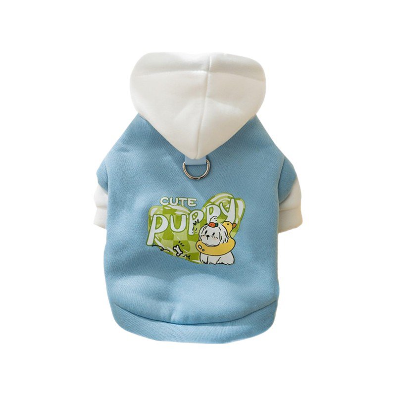 Dog hoodie with hood - 810433 - Blue