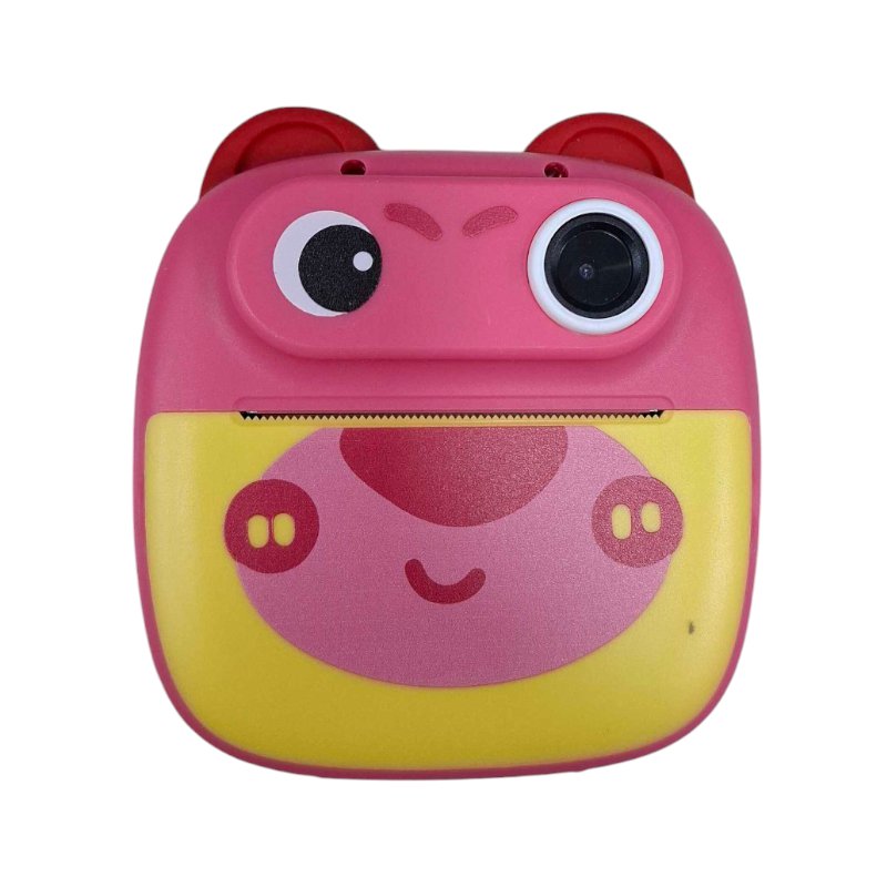 Children's Instant Camera with Printer - D6 - 811801 - Pink/Yellow