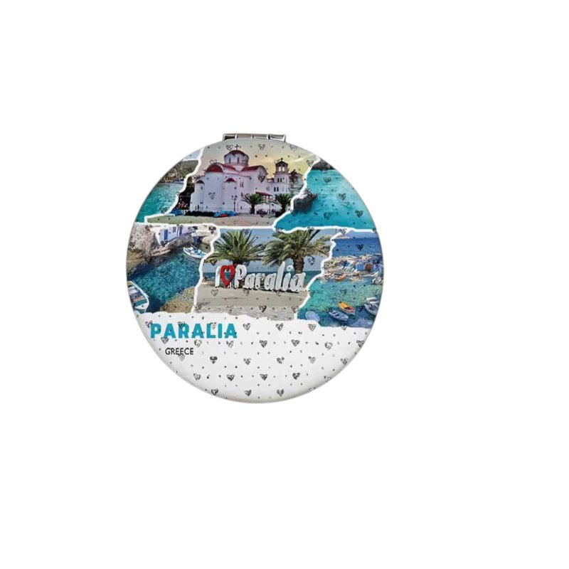 Souvenir Pocket Mirror - Set 12pcs - Beach - 7*7*3cm - 871849