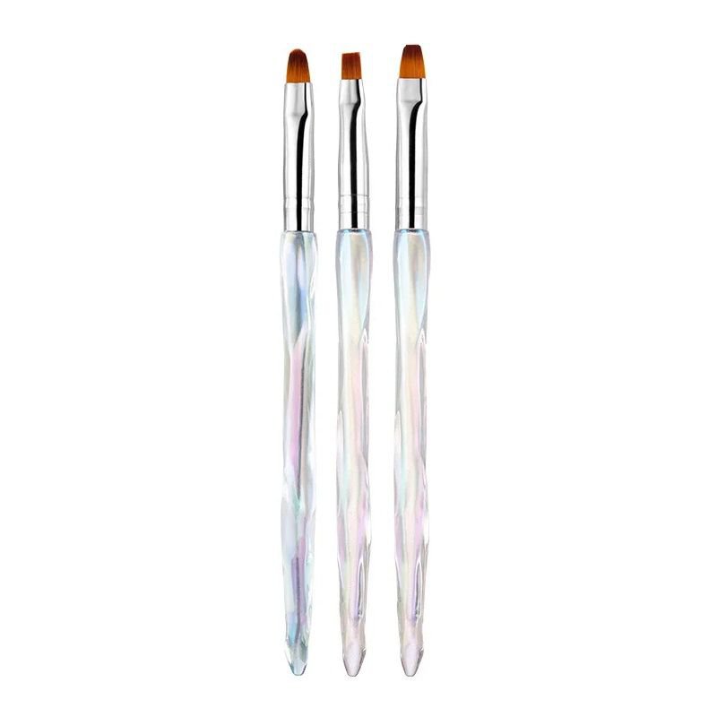 Набор кистей для маникюра Nail Art - B111 - 3 шт. - 910471