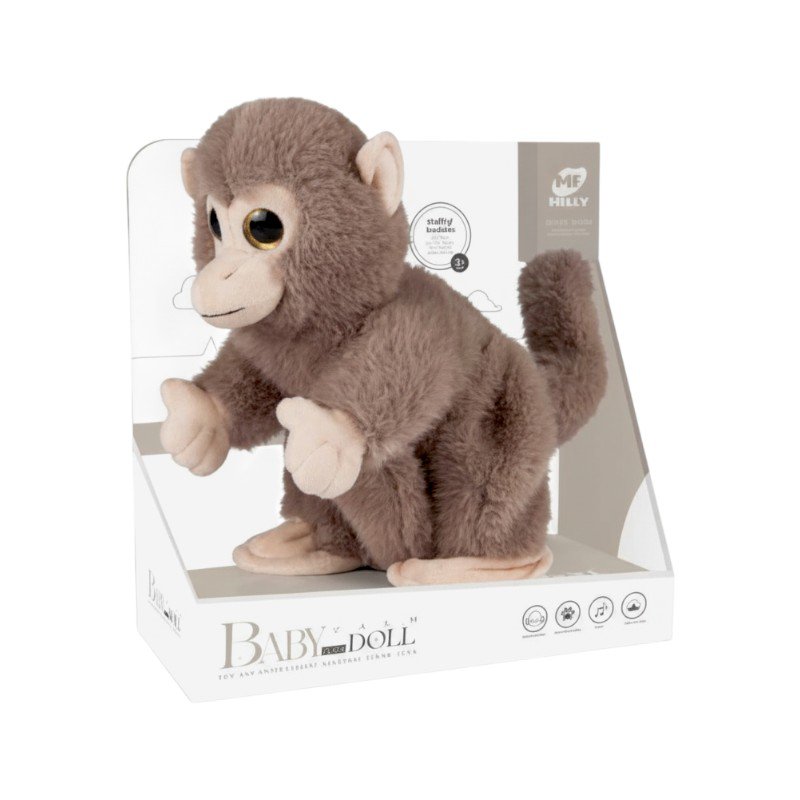 Plush Monkey with Sounds - Mi-204Z - 917123