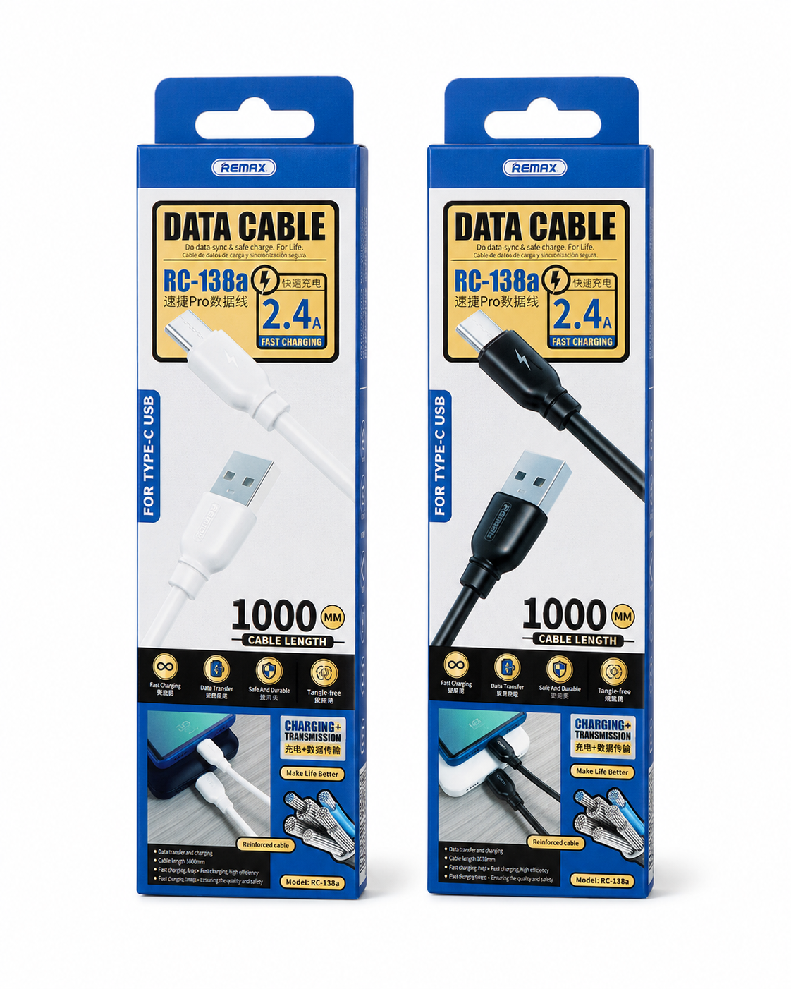 Remax data cable 1M Usb-TypeC