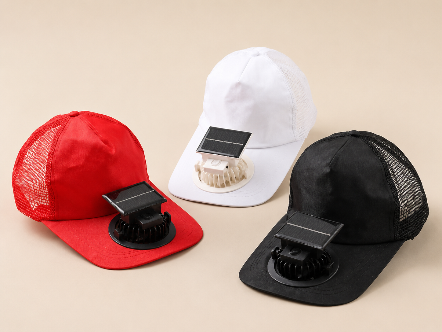 Solar Powered Fan Hat